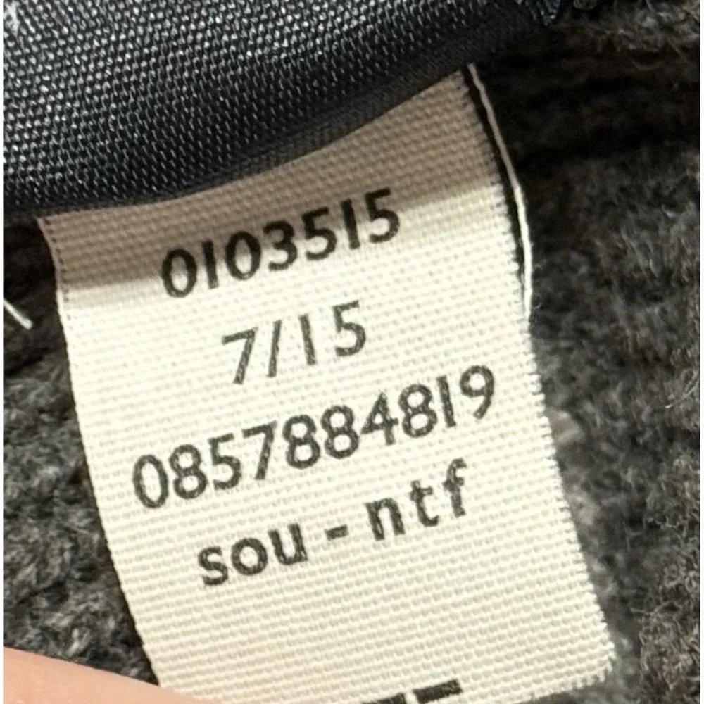 Tommy Hilfiger Mock Neck Snap Ribbed Sweater Men's Size XL Gray Striped Pullover